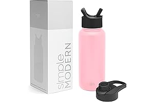Simple Modern 22oz Summit Collection Vacuum Insulated Water Bottle with Straw and...