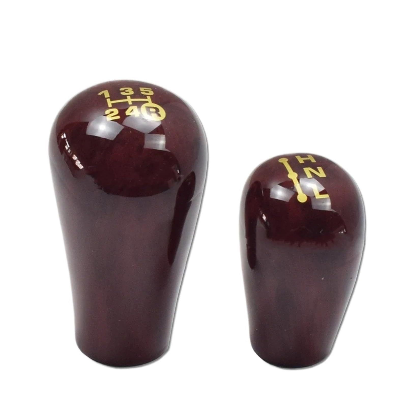 PYBYCEGNZK Car Interior Accessories for Toyota LC76 LC80 LC100 4500 4700 5 Speed Car Gear Shift Knob Lever Shifter Stick Handball(Dull Red-5R-HNL)
