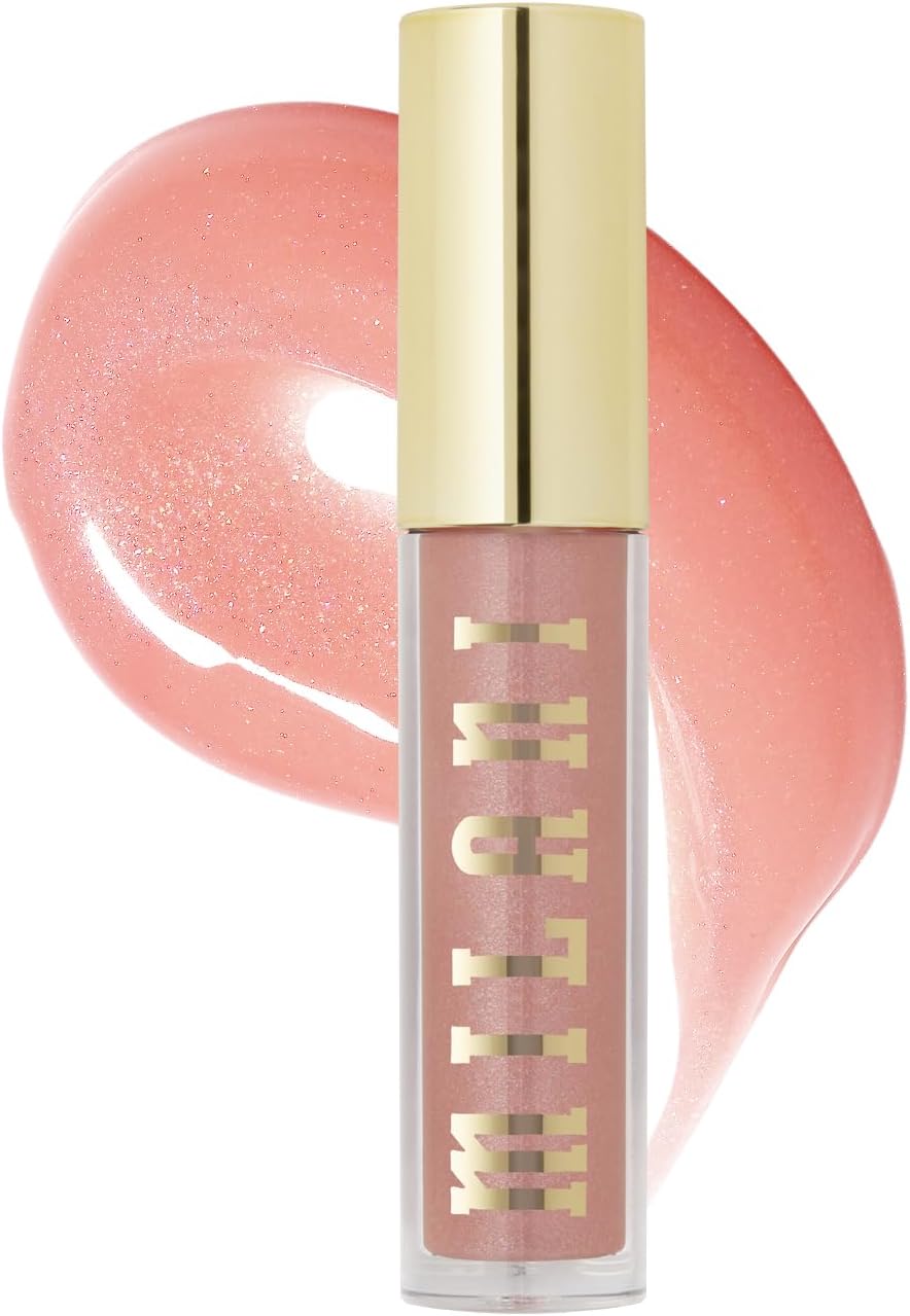 Milani Lip Gloss, Keep It Full Nourishing Lip Plumper with Hyaluronic Acid & Peptides for Soft, Fuller-Looking Lips (0.13 Fl. Oz.) Prismatic Peach
