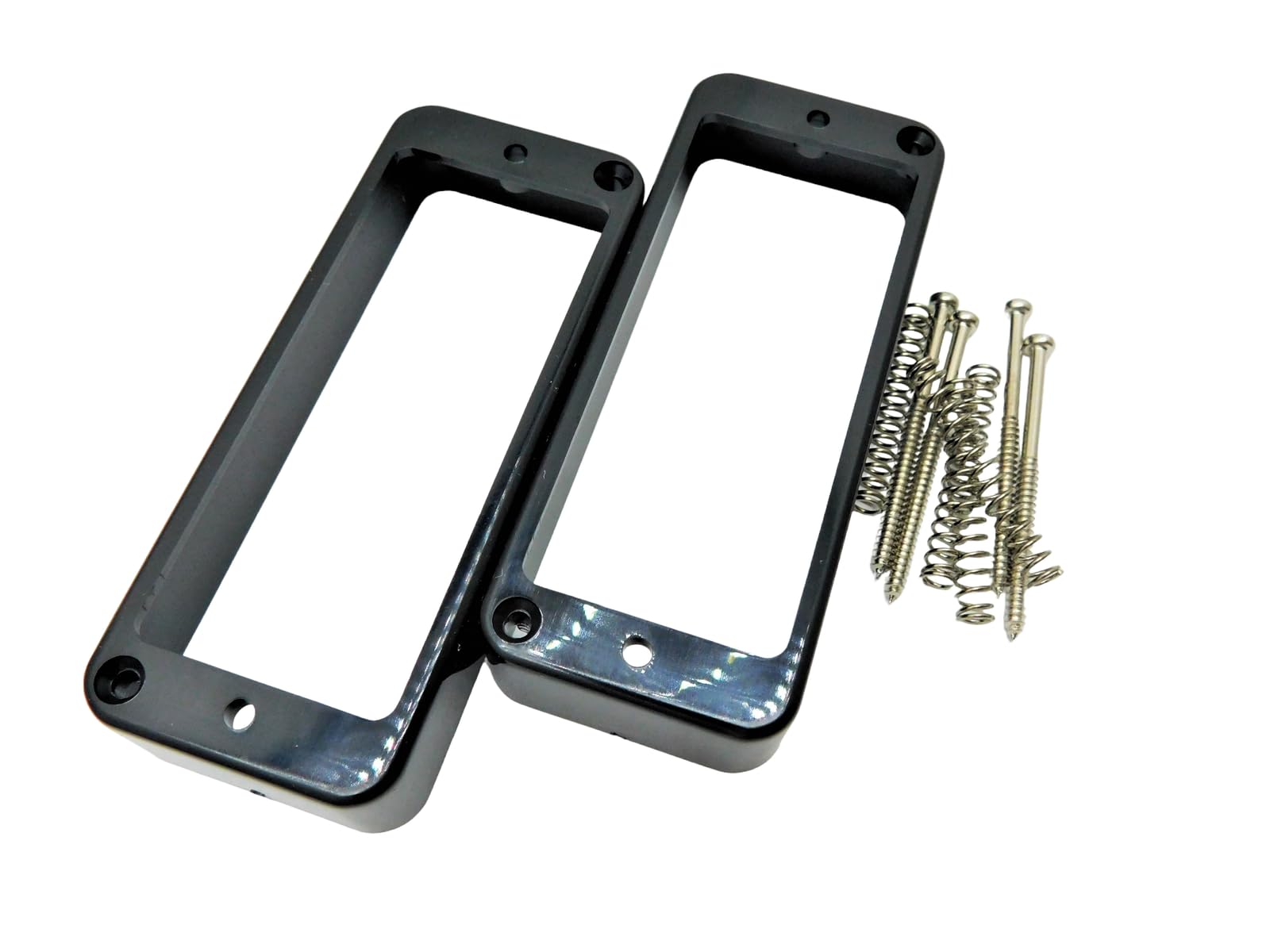 Mini Mounting Rings, P90 Sized W/Screws Black