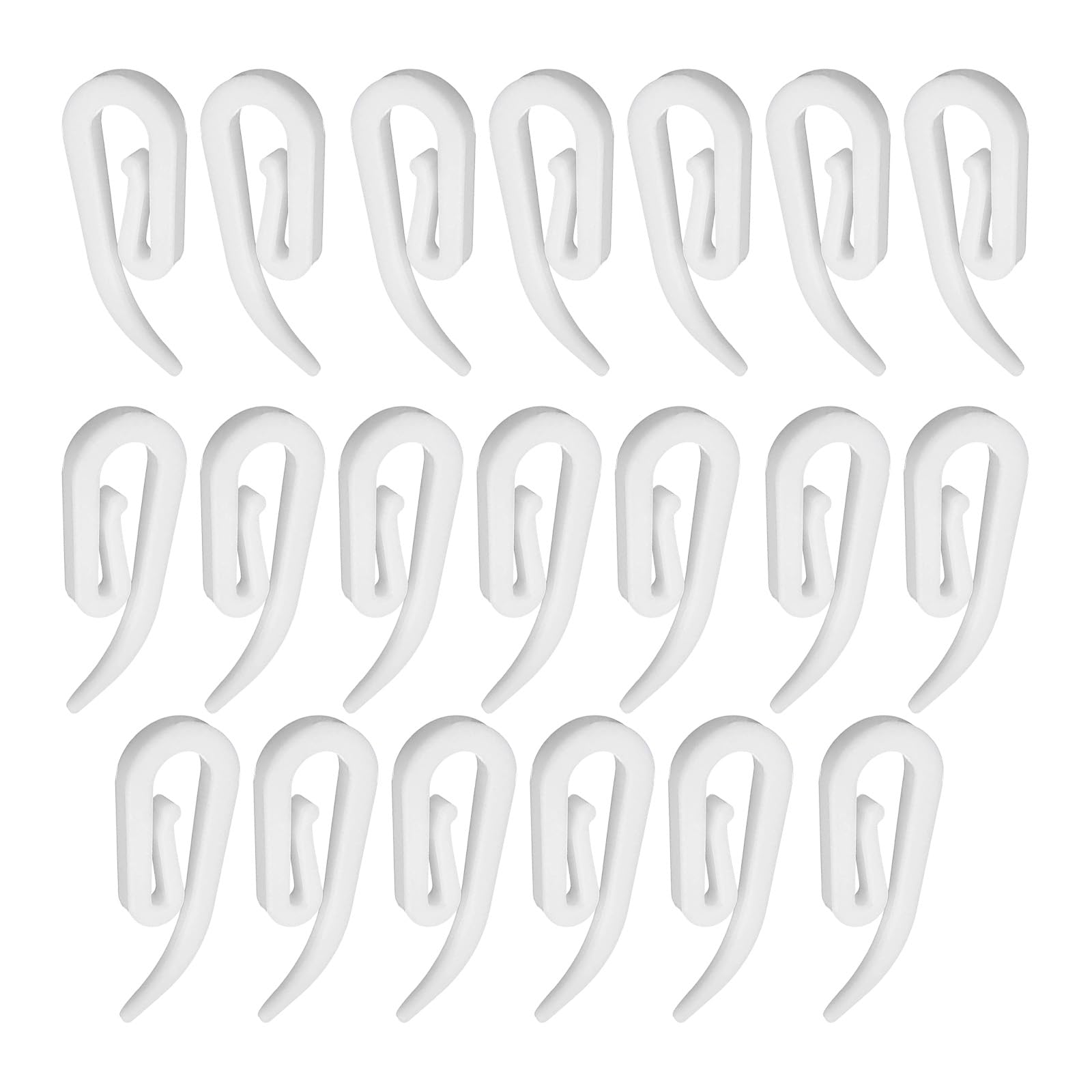Oxxggkao Multipurpose PVC Hook for Curtains Quick Setups Portable and Sturdy Construction Permanent PVC Fasteners