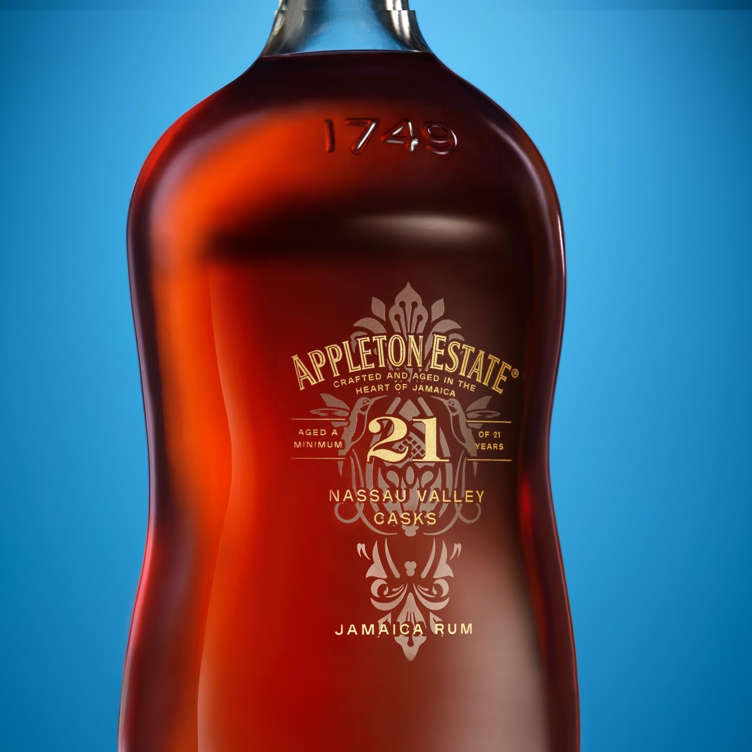 Appleton Estate - Rum Giamaicano Invecchiato 21 Anni, Nassau Valley Casks, Astucciato, 70cl, 43% Vol
