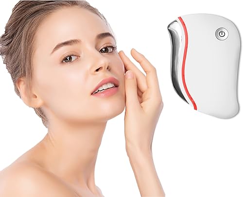 Laf Bktt Herramienta de masaje facial Guasha para raspar eléctrico herramientas definitivas para el cuidado de la piel calor y vibración eléctrica