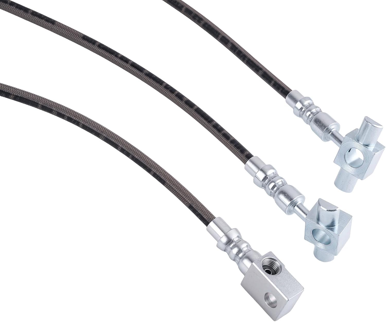 maXpeedingrods Extended Brake Lines for 1971-1991 Chevy C10/K10/C20/K20 Suburban Pickup, for GMC C15/K15/C25/K25 Pickup Suburban, Stainless Steel Front & Rear for 4-6'' Lifted Vehicles, DOT Approved