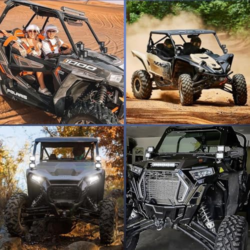 Image of Nilight Light Bar UTV A-Pillar Brackets for Polaris RZR XP 1000 2014-2019