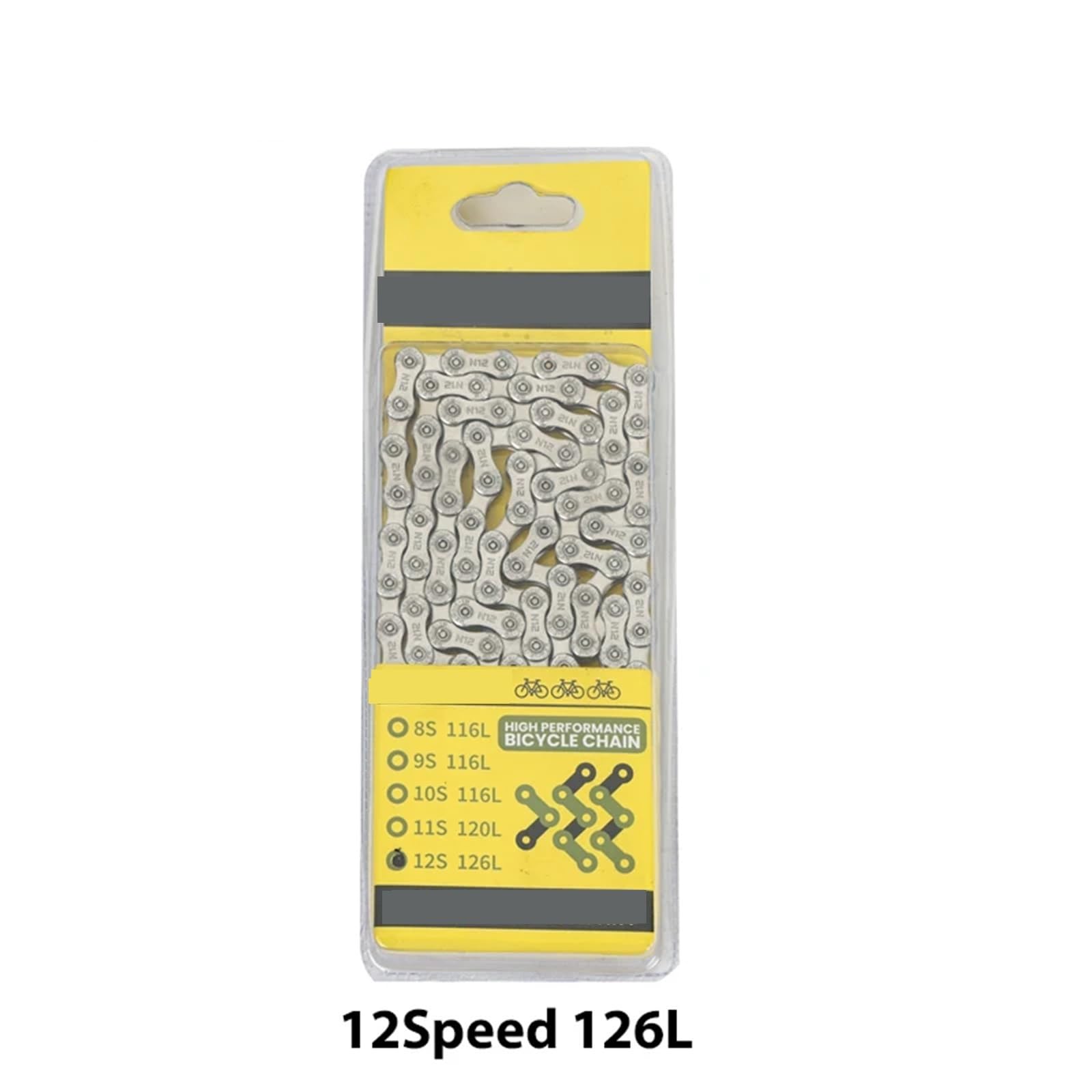 ChaîNe De VéLo Chaîne de vélo 11 vitesses (8, 9, 10, 12 vitesses) for VTT et vélo de route, avec maillon rapide et connecteur magique.(12 Speed)