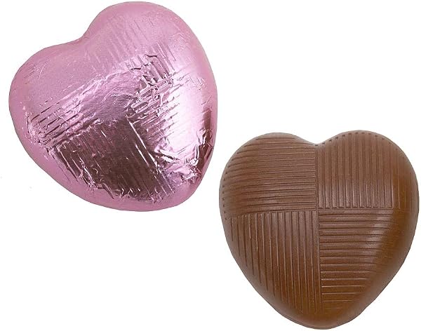 Italian Options Milk Chocolate Foiled Hearts, 30 Chocolates, Pink Foil - 2