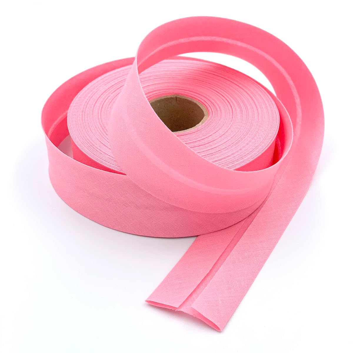 Craft Cult 40mm Wide Plain Bias Binding Tape - 25 Metre Roll (24 - Baby Pink)