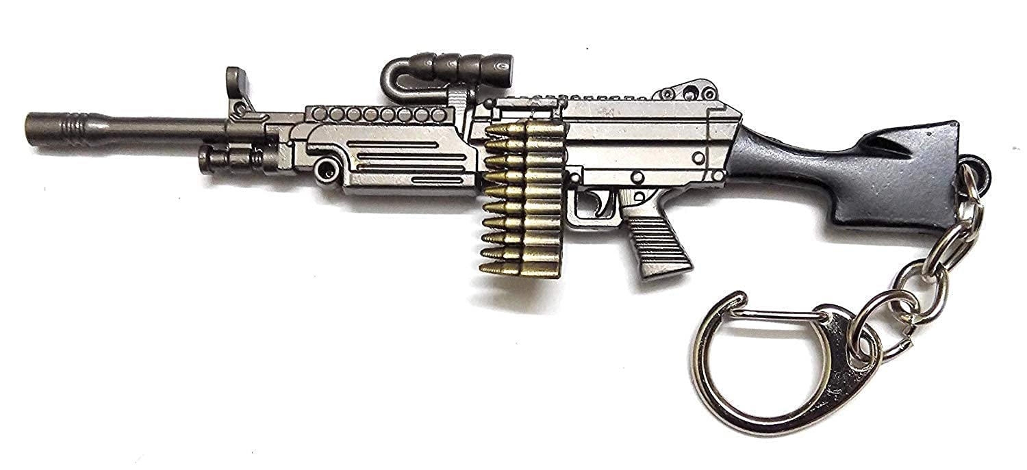 Zyztapubg Real 3d Body M249 Gun Key Chain Key Ring Desertcart INDIA