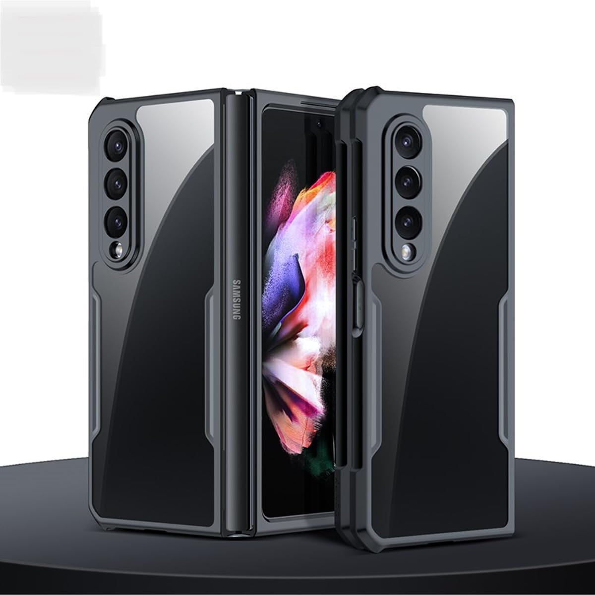 PRITO Samsung Galaxy Z Fold 3 Case - Clear Beatle Slim Phone Case With ...