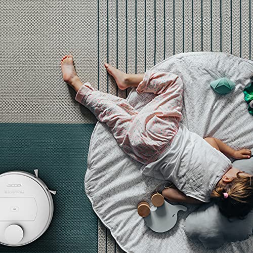 Rowenta X-Plorer Serie75 Aspirateur robot, Navigation précise personnalisée, Aspire et lave, Kit animal et allergie, Filtre haute efficacité, Connectivité WiFi, App compatible assistant vocal RR7687WH