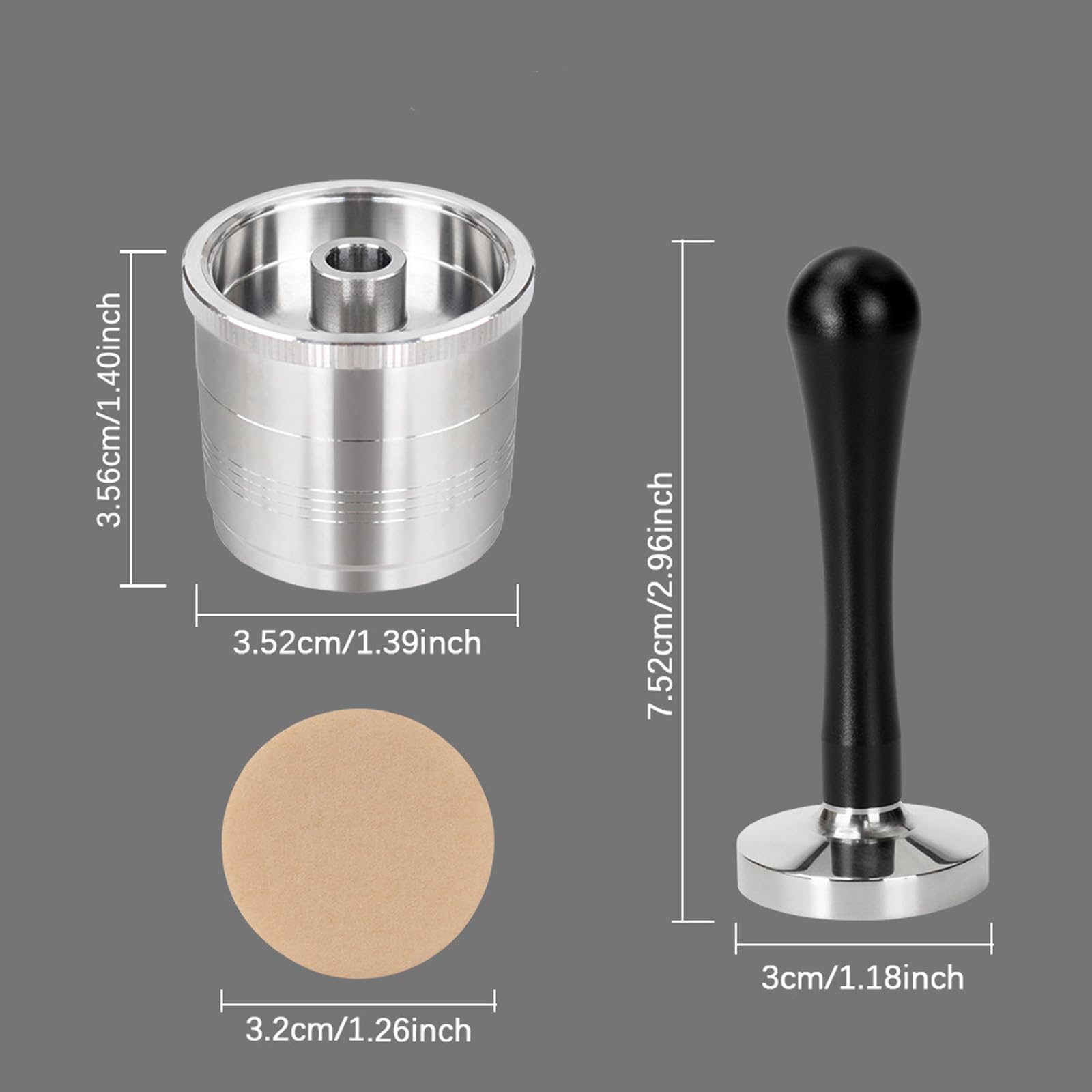 El juego de prensa de tazas de café incluye hojas de filtro y cápsulas de prensa, adecuadas para un mejor control del sabor en accesorios de cápsulas de preparación