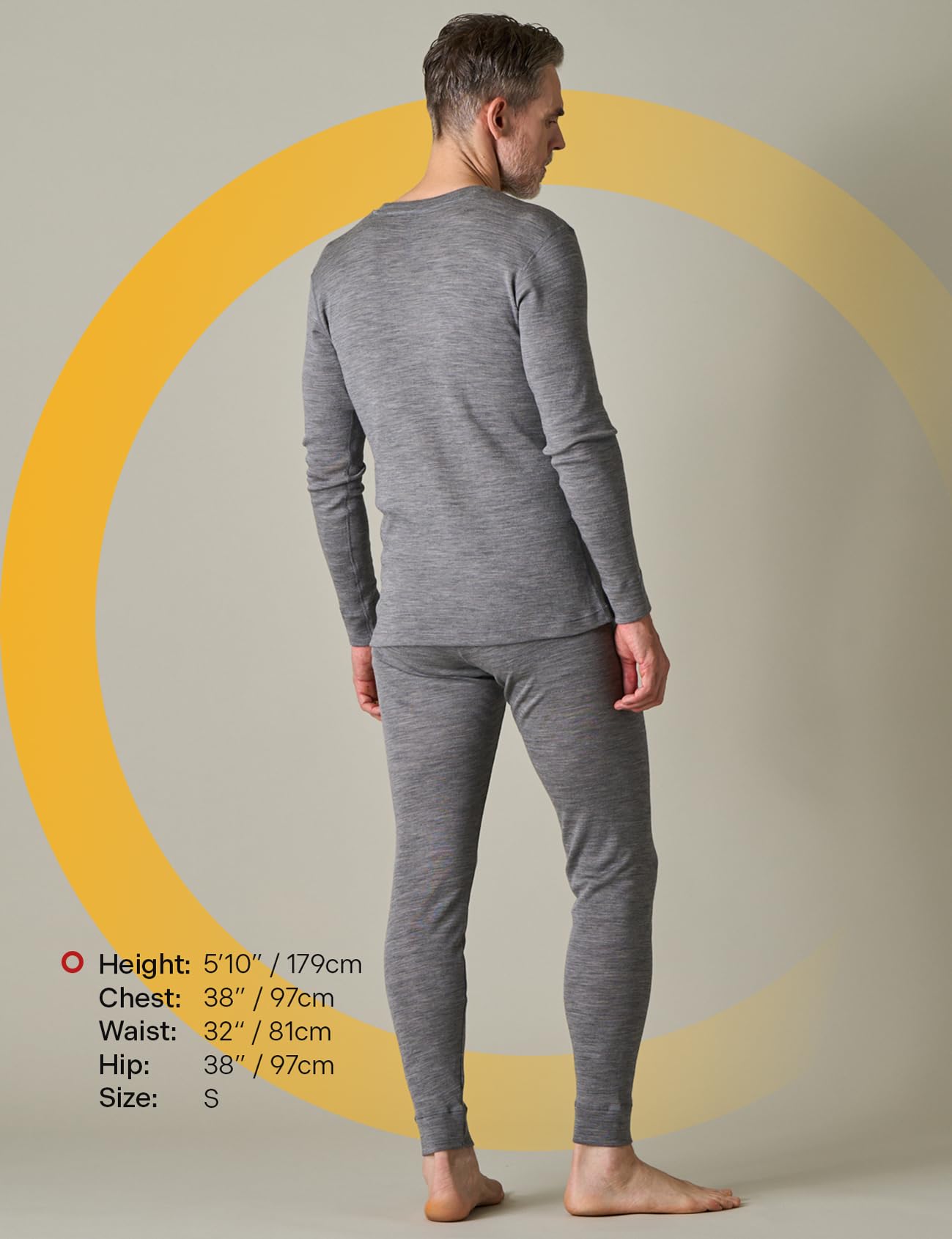 LAPASA 100% Lana Merino Completo Termico Uomo Peso Outdoor Hiking M31/M126 - Abbigliamento Intimo Caldo Pantaloni e Canotta Intimo Trekking Alpinismo Outdoor Calcio Running