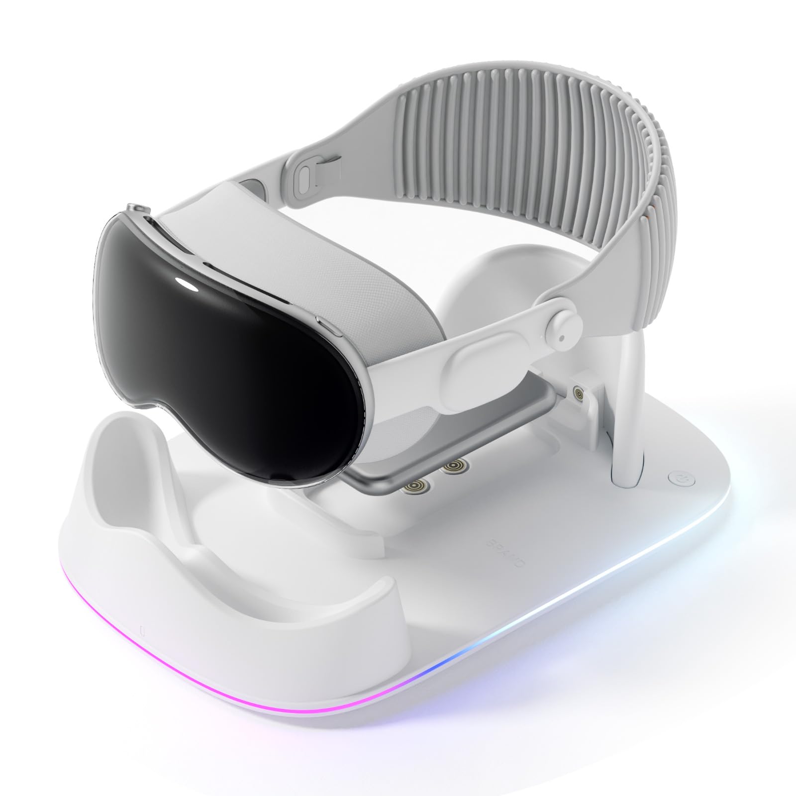VR Charging Station for Apple Vision Pro - Charging Dock for Vision Pro With Rgb Light - Designed for Apple Vision Pro Accessories