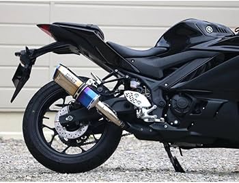 YZF-R25 WR’S マフラー SS-OVALタイプ 焼色チタン Amazon | WR`S S/O SS-OVAL 焼き色タイプ YZF-R25 22-(8BK-RG74J