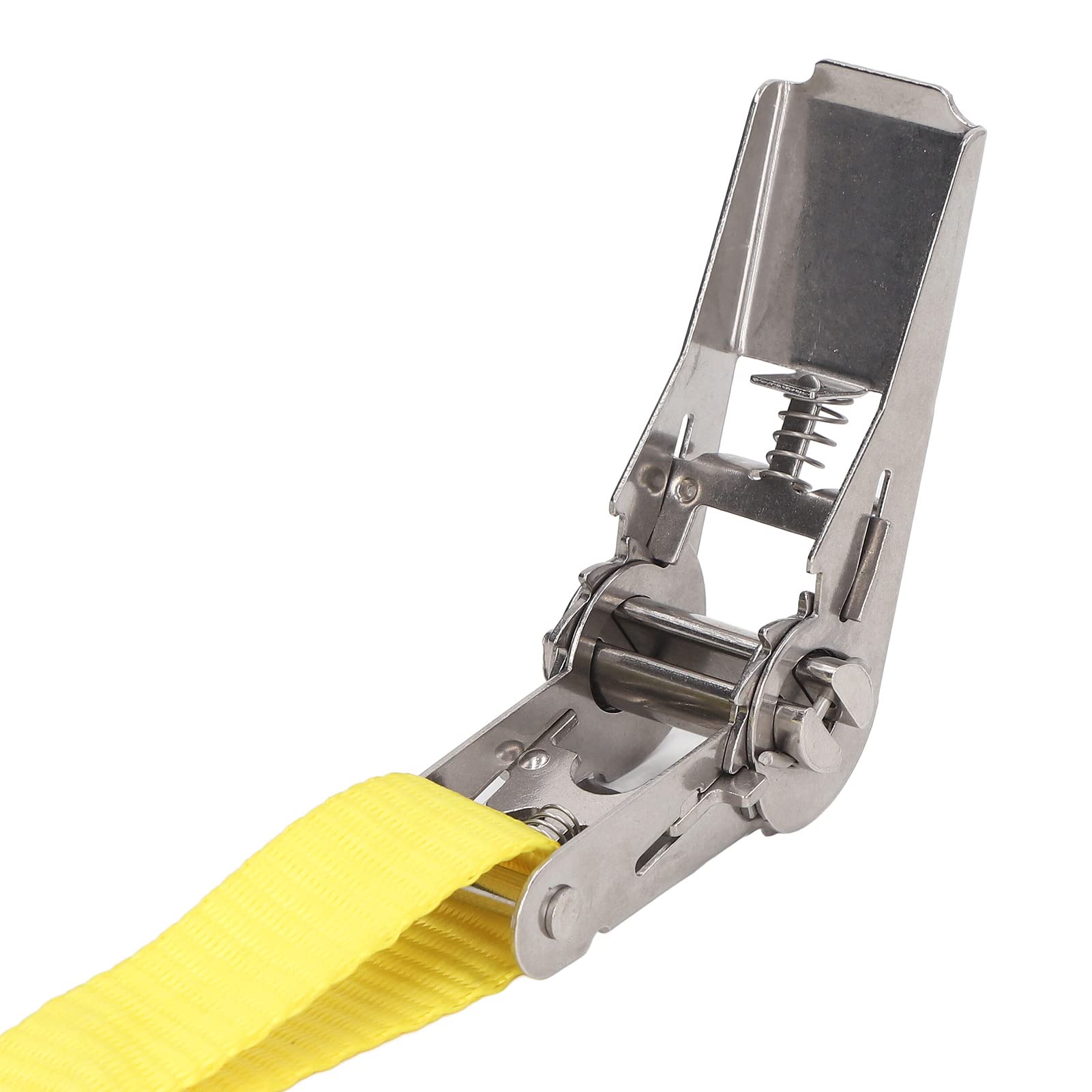 Cinghie di Ancoraggio per Carico Cinghie a Cricchetto in Poliestere 5m 16ft 800kg 1763lb con Ganci a S per Camion Rimorchio Portapacchi Moto Kayak Barche Mobili in Movimento