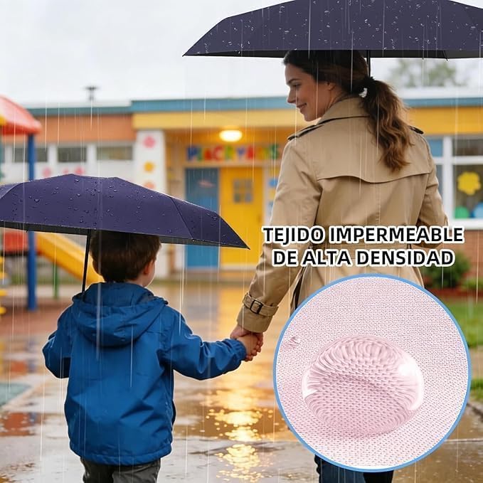 Image of Zemic Umbrella, UV Big Size Umbrella for Sun Protection Rain Windproof Strong Large 3 Fold For Men Women Kids Boys Girls Perfect & Stylish Windproof & Compact''