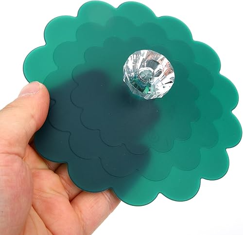 Miniatura 6 de 6 piezas de encaje de silicona tapas de silicona tapas de bebida cubierta de taza de silicona tapa de taza tapa de taza tapas tapas tapas de taza