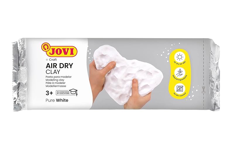 Jovi - Air Dry Modeling Clay, 2.2 lb White, No Oven Needed, Gluten-Free Pottery Clay for Sculpt & Crafts Projects