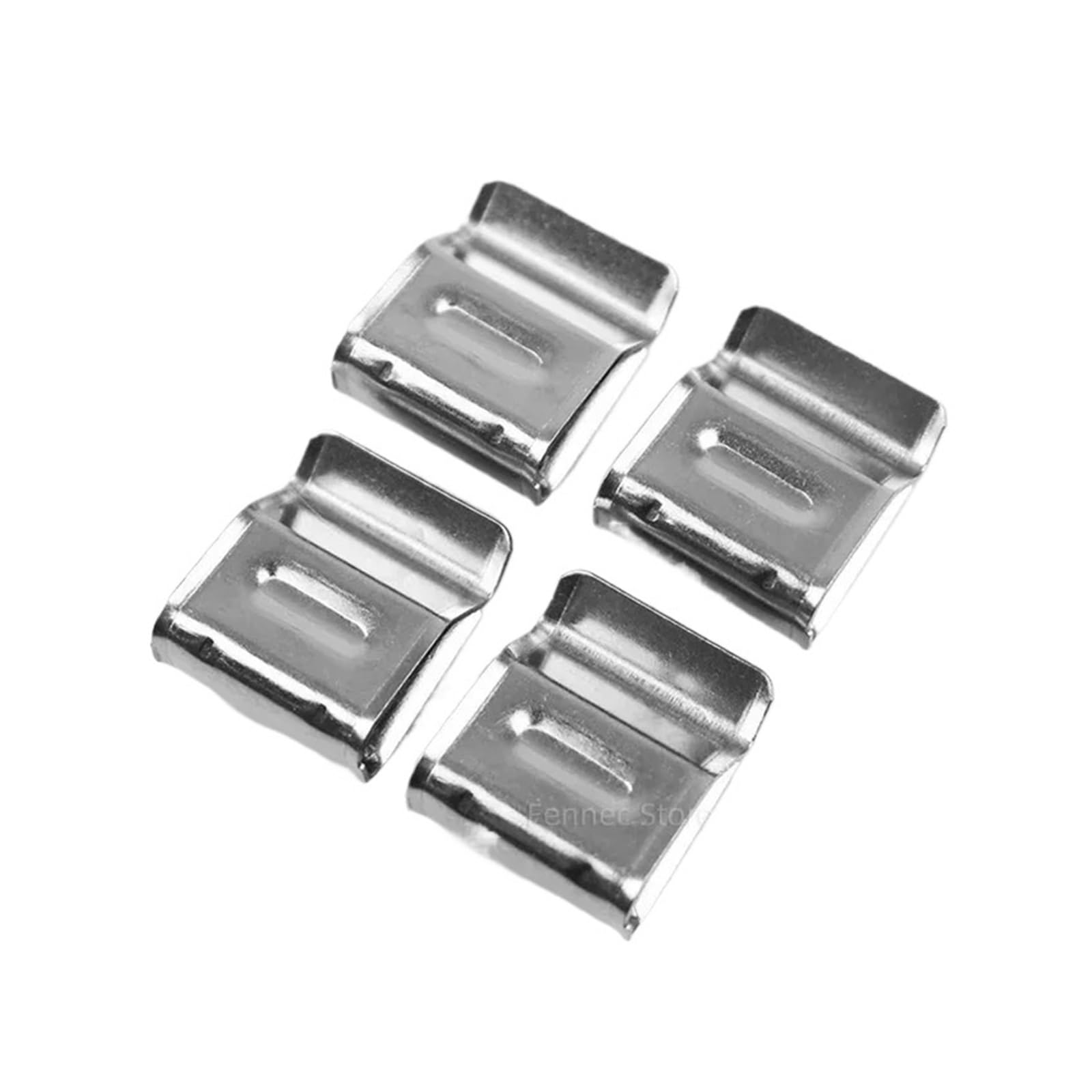 Dpnentv 100Pcs Stainless Steel Wire Clips Dual Cable Fixing Clamp Fastener(100Pcs)