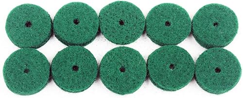 Miniatura 5 de Alnicov Punzones de regulación de riel delantero de fieltro para piano de 0.866 in, arandelas de equilibrio de teclado verde, piezas de reparación,