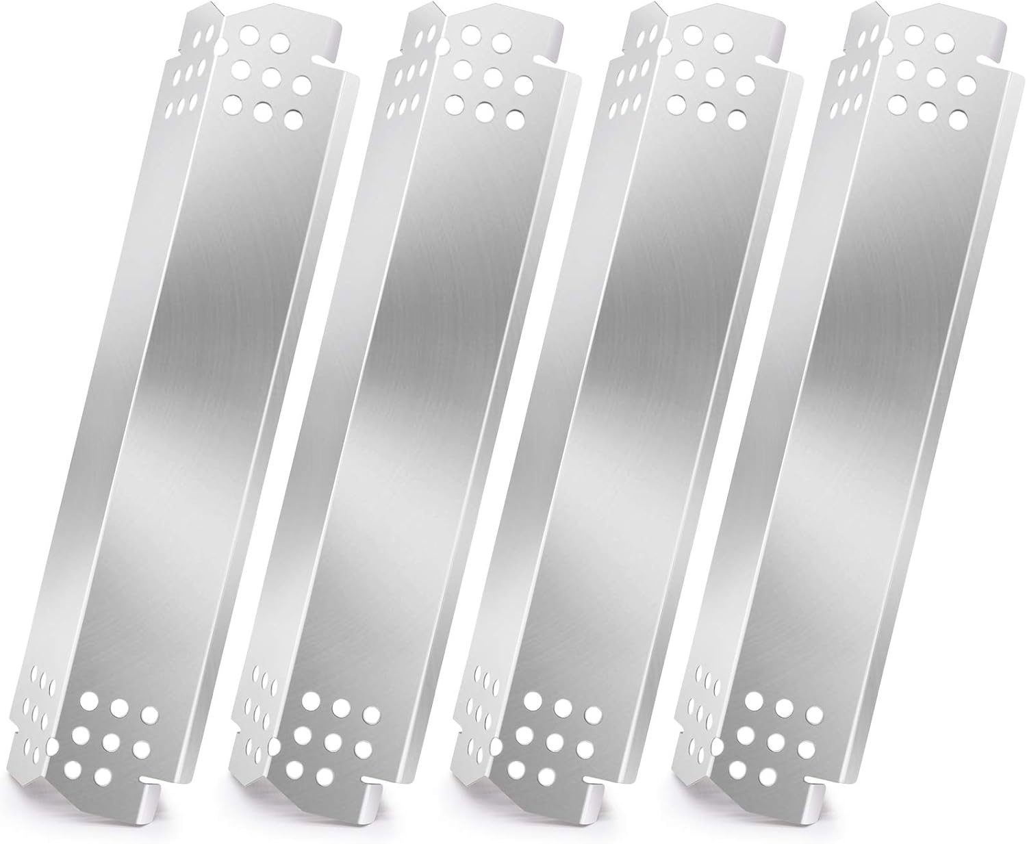 Metal Club Flame Tamers for Nexgrill 720-0830H 720-0864 720-0864M 720-0894F, Members Mark 720-0830G, BBQ Pro122.47207610 Grill, 4-Pack Stainless Steel Heat Shields Heat Plates Replacement