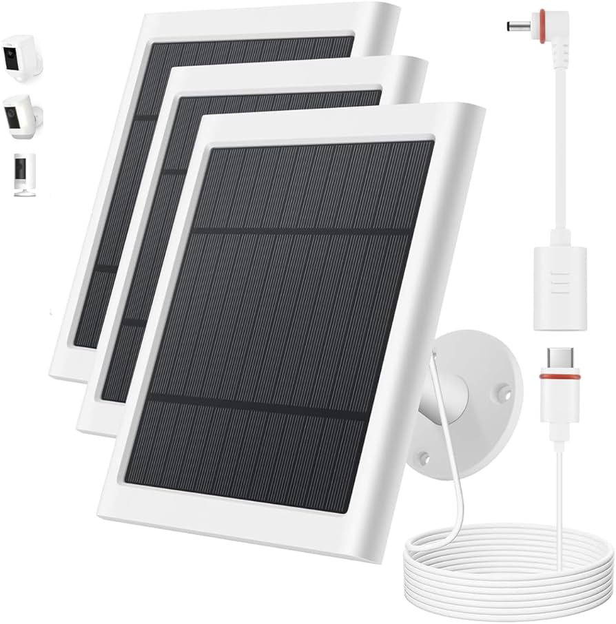 Amazon.com : Solar Panel for Ring Camera, 3 Pack 4W Solar Charger