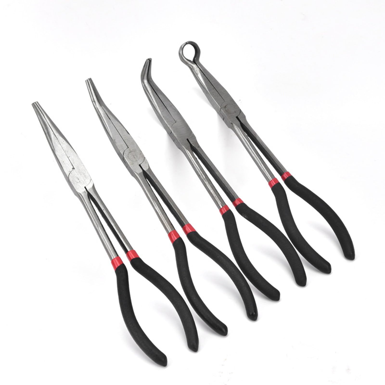 Ergonomic Extended Handle Plugs Removal Plier Set for Tight Space Electrical Disconnect Car Engine Maintenance Radiators Hose Clamp Removal Tool