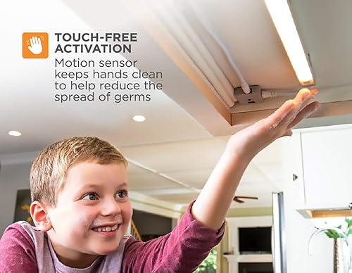 Miniatura 6 de BLACK+DECKER Kit de iluminación LED inteligente compatible con Alexa para debajo del gabinete, sensor de movimiento, regulable y accesorio de cable