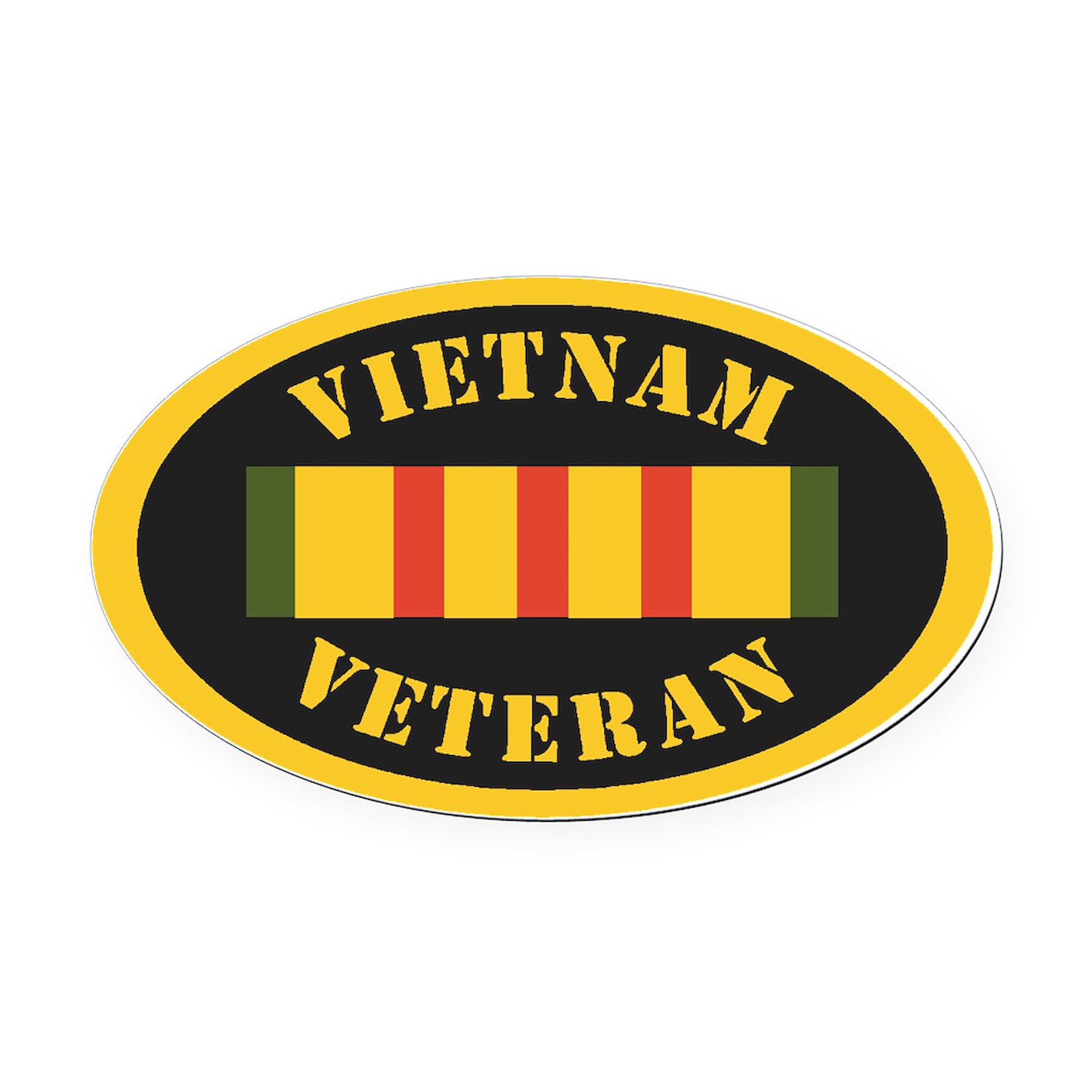 CafePress Vietnam Veteran Euro Oval Car Bumper Magnet