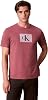 Playera clásica de cuello redondo Calvin Klein para hombre, manga corta, con logo CK 1