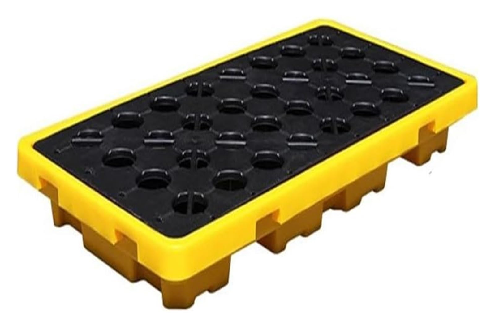 QUSYZD Modular Spill Containment Platform for Industrial Oil Drums and Laboratory Use,Yellow-130 * 68 * 15cm