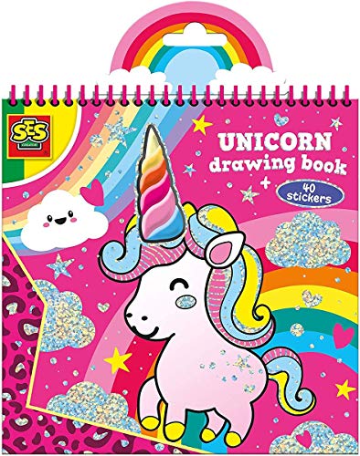 SES Creative- Livre de Coloriage Licorne, 00111