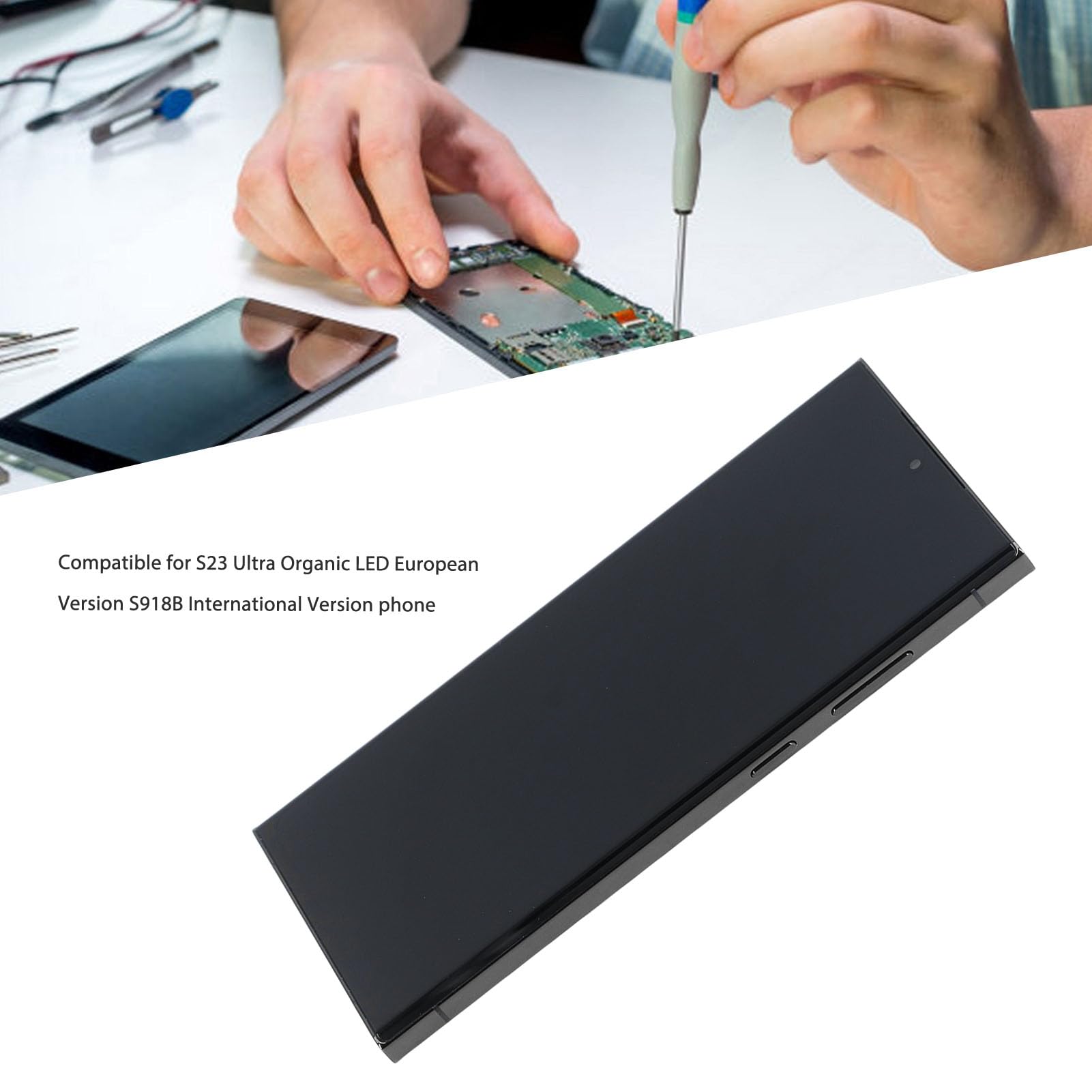 Gedourain Wymiana Zespołu Digitizera w Wyświetlaczu Ultra Touch S23, Przezroczysty Ekran z Narzędziami do Ramek w Przypadku Braku Reakcji Wyświetlacza, Niedokładności Kolorów, dla Wersji