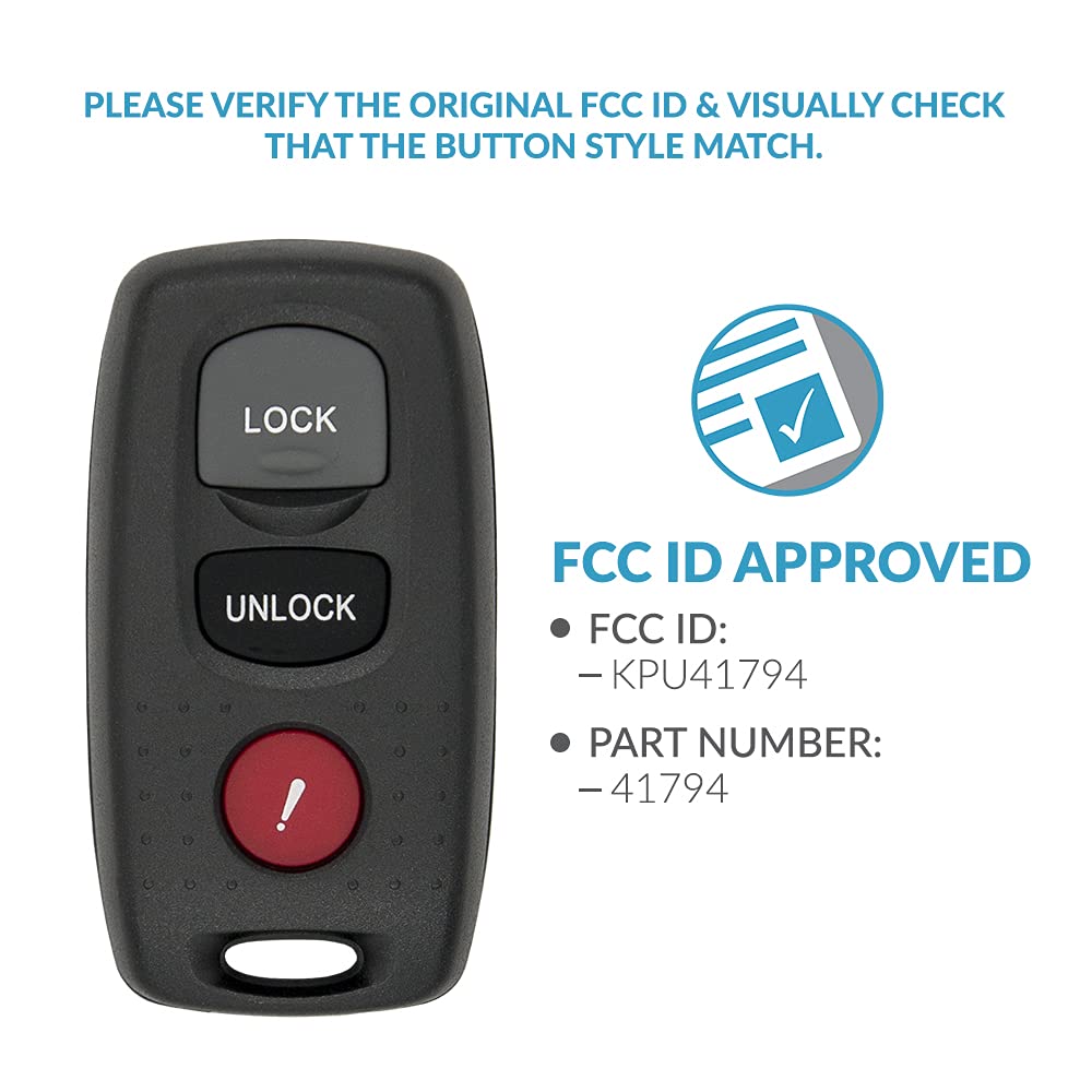 keyless2go nueva de entrada sin llave remoto llave del coche Fob para vehículos que utilizan FCC kpu41794