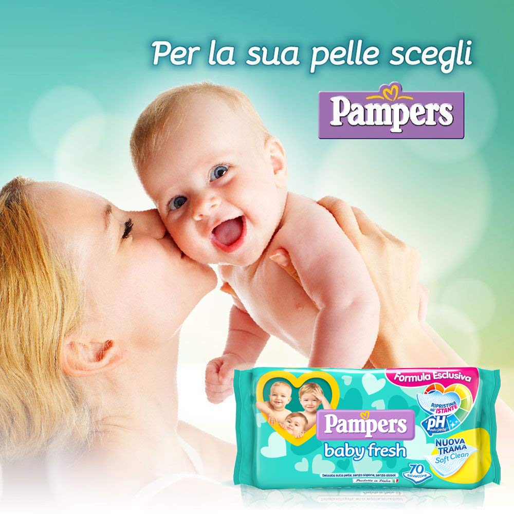 Pampers Baby Fresh Salviettine, Pacco da 490 Pezzi