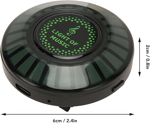Miniatura 9 de Luz de control de sonido RGB, luz de ritmo musical activada por voz colorida con aromaterapia, aplicación recargable, control remoto, sincronización