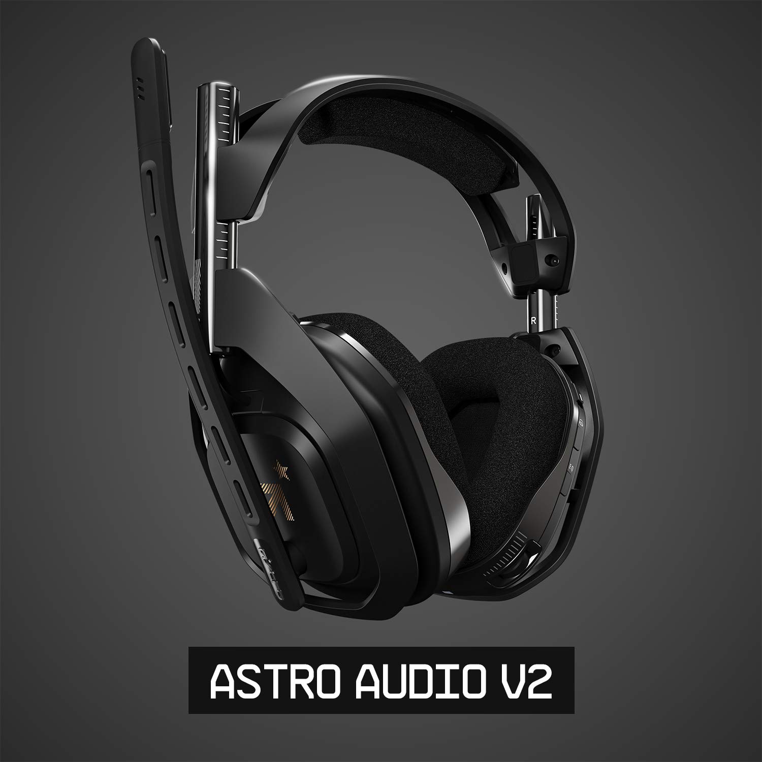 ASTRO Gaming A50 Casque sans fil Connexion+ Station de Charge Gamer, 4ème Génération, Dolby, Équilibre entre son des Jeux et Voix, 2,4 GHz, pour Xbox Series X|S, Xbox One, PC - Noir/Or