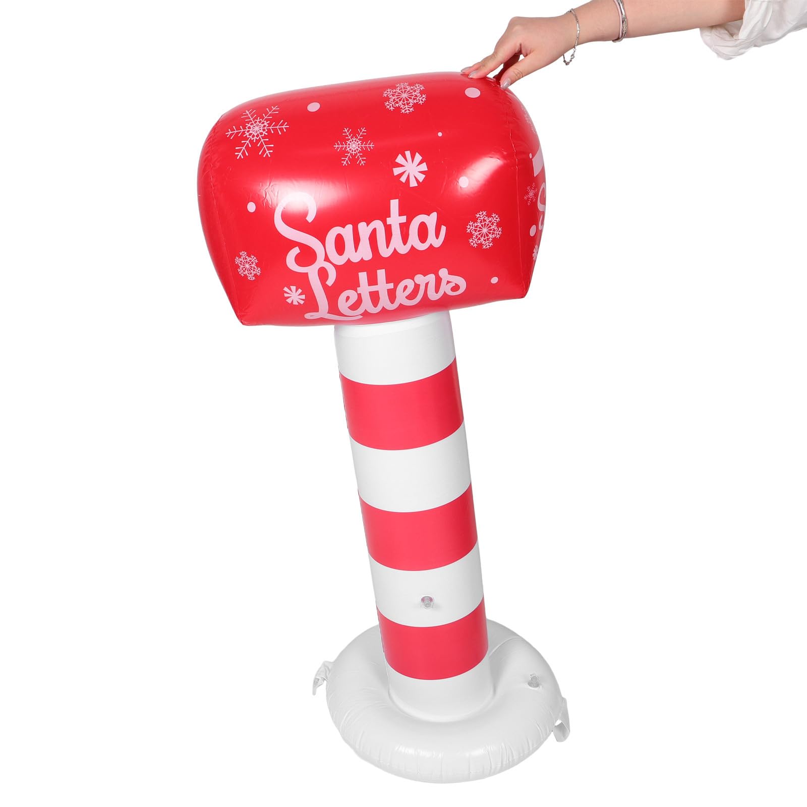 FRCOLOR 4 Pièces Boîte aux Lettres Gonflable de Noël sur Pied 42 Pouces