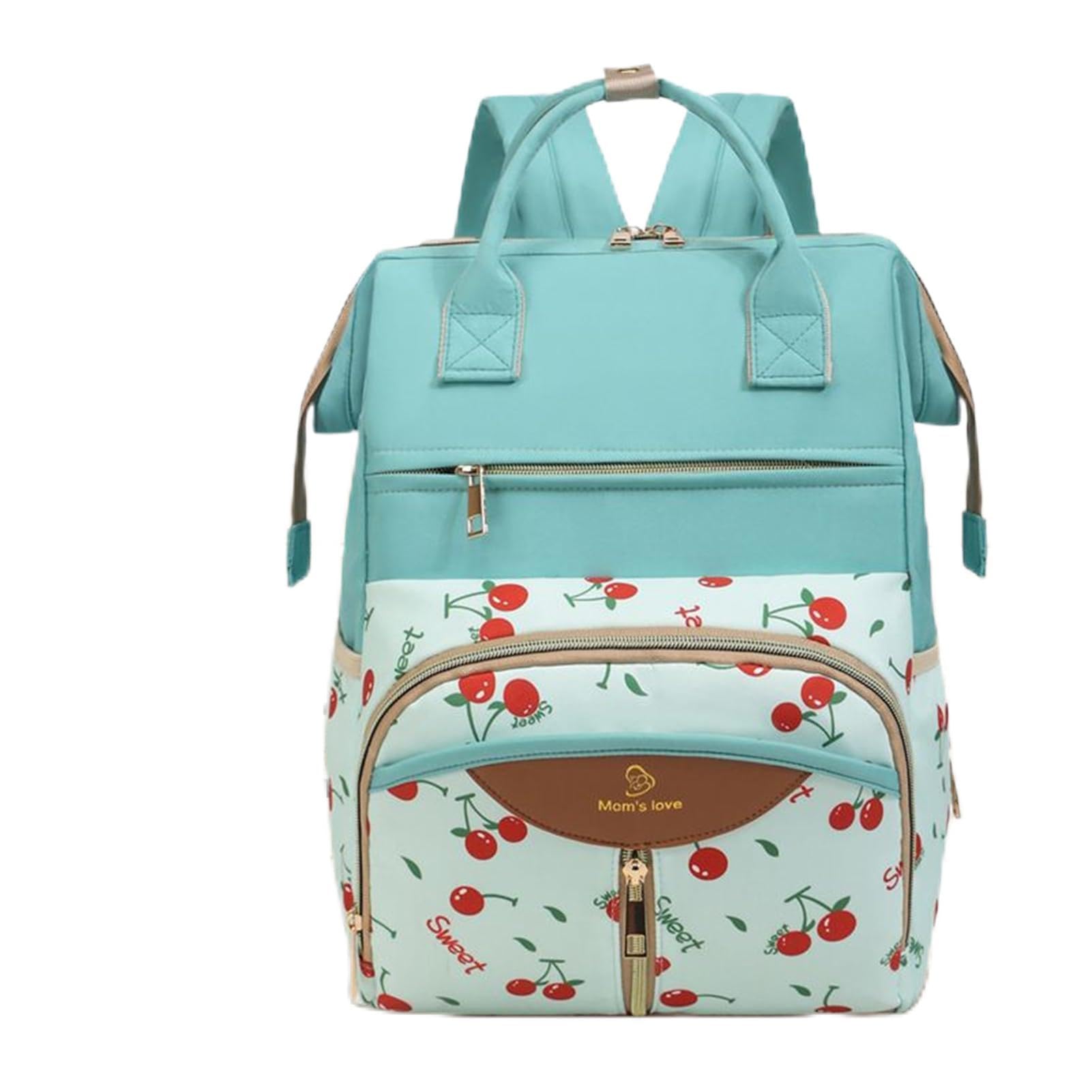 Diaper Bag Large Capacity Insulated Bottle Holders Pockets