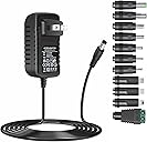 Universal 5V 3A Ac Adapter DC5V Power Supply Charger with 11 DC Plug Tips AC120V to DC5v 3a 2.5a 2a 1.5a 1a Power Adapter for Baby Monitor Graco Swing Raspberry Pi USB HUB 5volt ac-dc Adapter 6FT