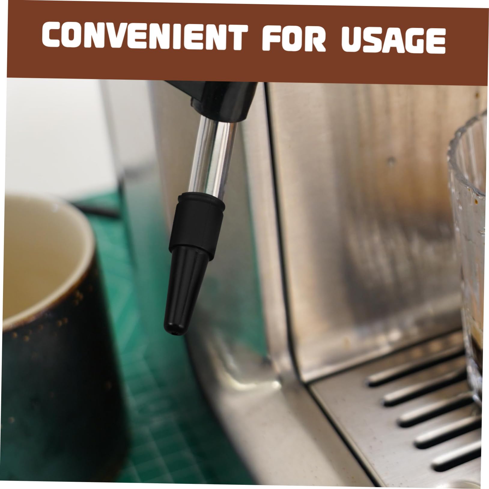 Amosfun 5 Pièces buse de machine à café accessoire cafe accessoire café pouvoir buse turbo pour nettoyeur haute pression buse pour machine à café buse vapeur machine à café Gel de silice