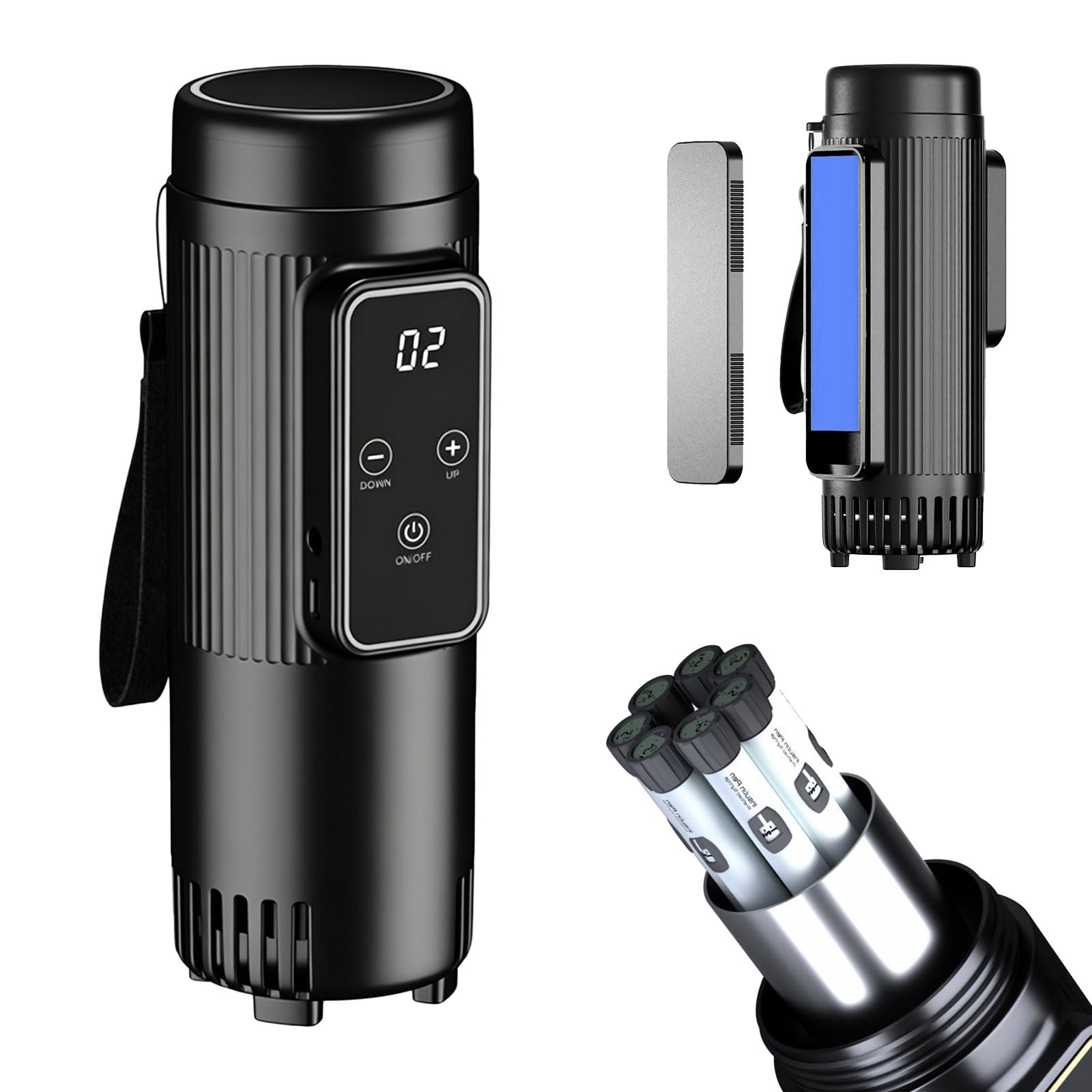 Custodia da viaggio elettrica per insulina, frigorifero portatile con caricabatterie e cavo USB, controllo della temperatura da 0 a 18 ℃ e raffreddamento automatico, contiene 4-7 penne per insulina