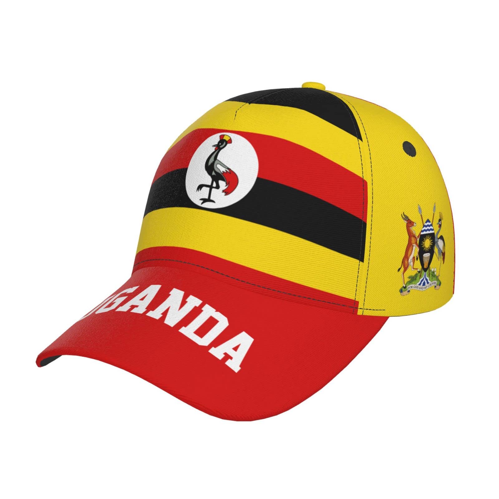 PELNYC Uganda Flag Ugandans Baseball Cap Patriotic Hat Adjustable Adult Unisex Hats