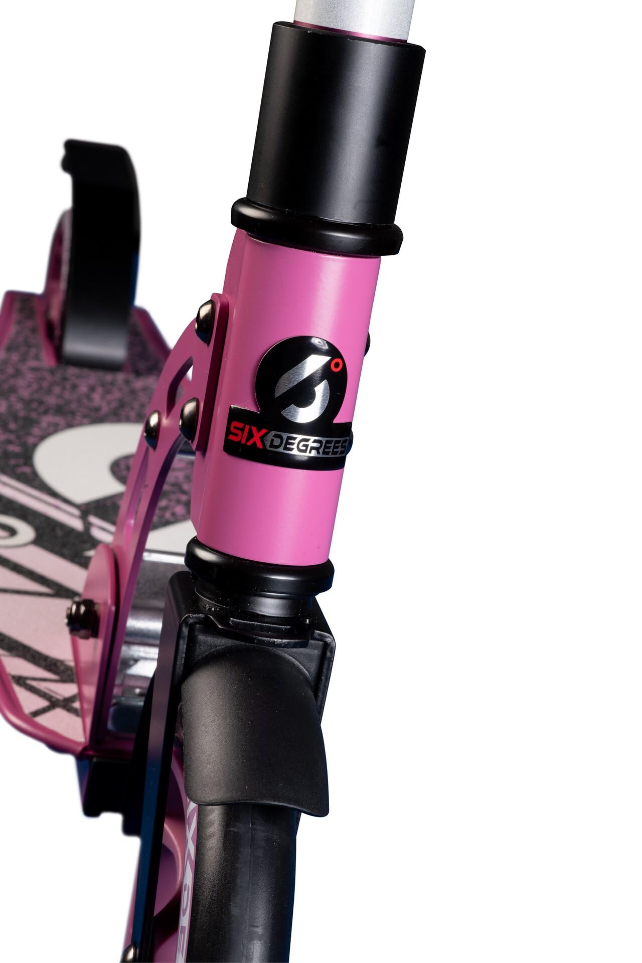 SIX DEGREES Aluminium Scooter Junior mit Klappmechanismus u. Ständer, 180/145 mm, höhenverstellbar, GS-geprüft