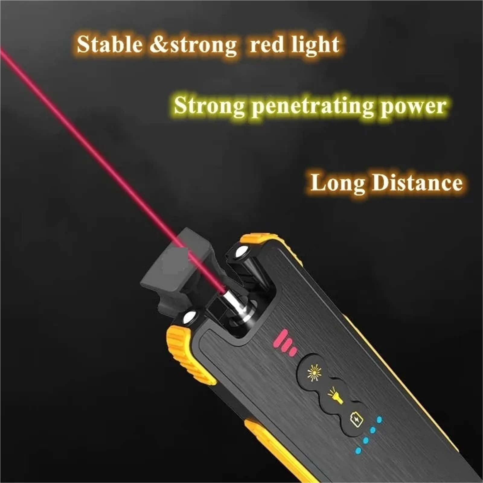 Power Bank con penna localizzatore visivo di guasti in fibra ottica ricaricabile da 3200 mAh - Portata prova 1-50 km 15/30/50 mW for test sui cavi,Serie Telecomunicazioni(50mw)