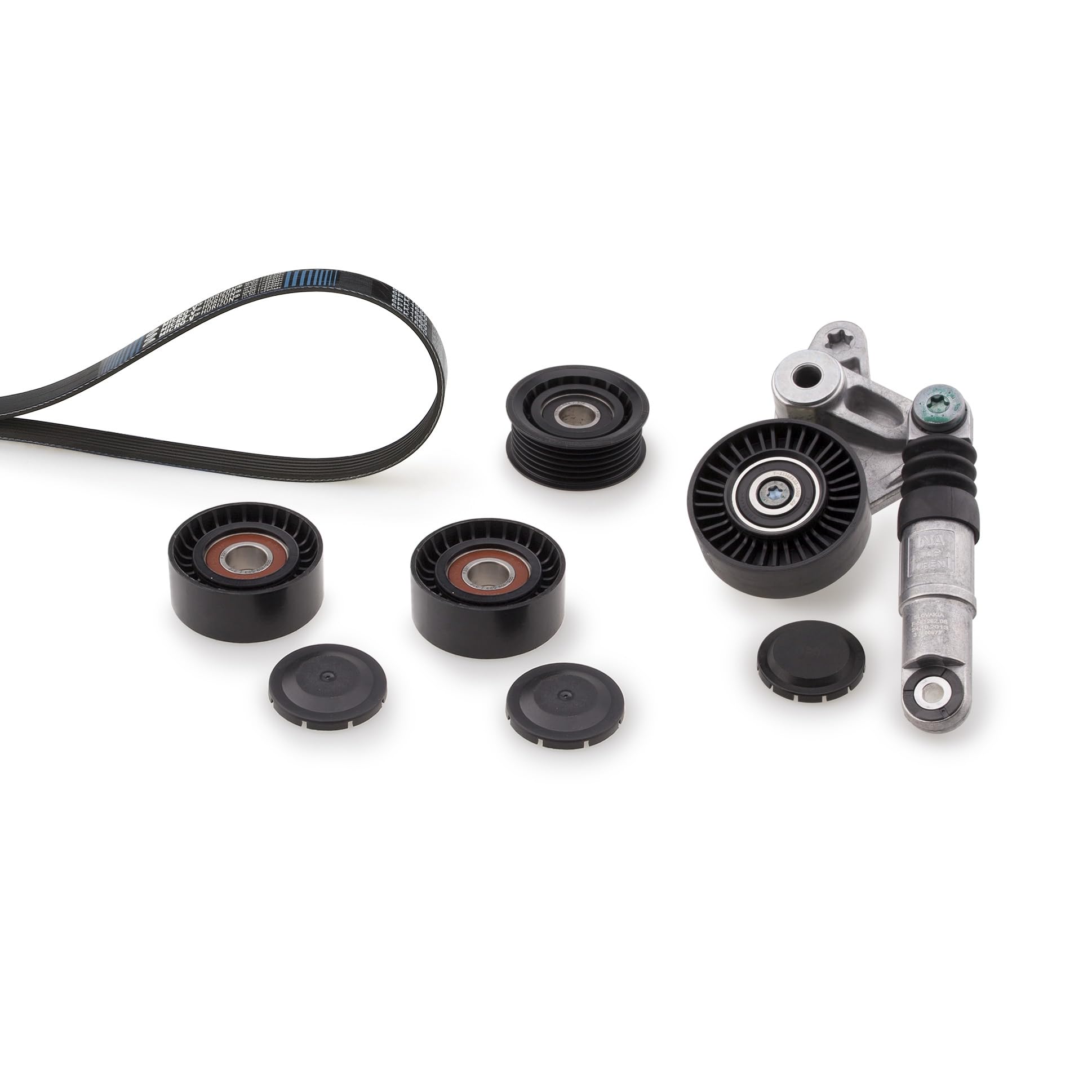 Gates Kit Cinghie Poly-V K116PK2490 Gomma-image