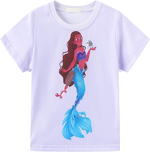 Miniatura 4 de Disfraz de sirena para niñas, disfraz de sirena con bolsa, varita, horquilla, collar, aretes, pulsera, anillo