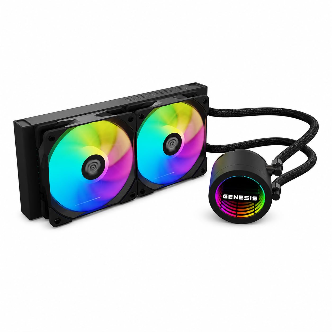 Genesis Hydria 240 ARGB AIO chłodzenie wodne 240 mm, 250 W TDP, AM5, czarny
