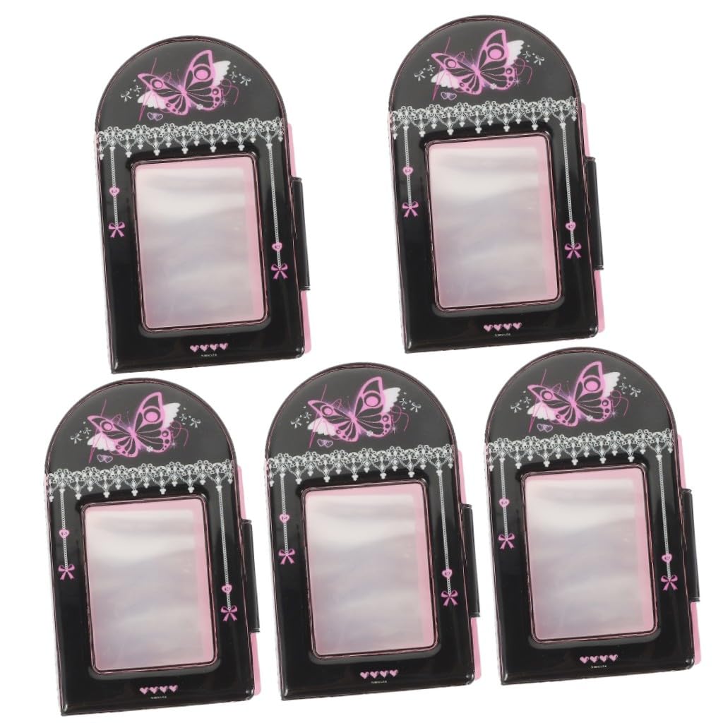 STOBOK 5piezas Álbum De Fotos Diy Portátil Soporte Para Tarjetas Fotográficas Álbum Para Instantáneas Para y